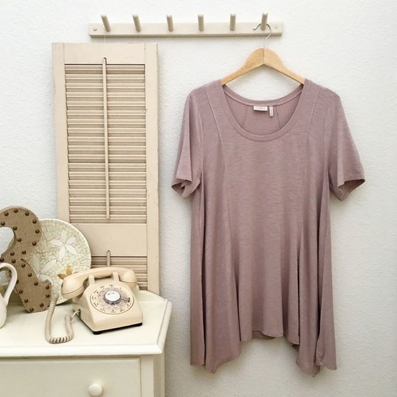 LOGO Lori Goldstein Stretch Rayon Trapeze Tunic, M - Picture 5 of 9